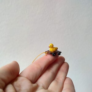 Miniature duck pull toy Prop pet BJD Pukifee Blythe doll