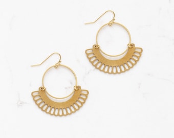 RBG Dissent Brass Hoop Earrings