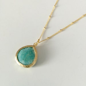 Stone Drop Necklace