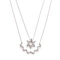 Butterfly Star of David Necklace - Jewish Star Necklace - Sterling Silver - Magnetic Star of David - CZ Bat Mitzvah Necklace Israel
