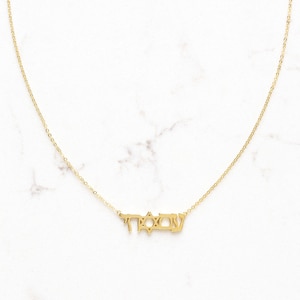 Am Israel Chai  Star of David Necklace