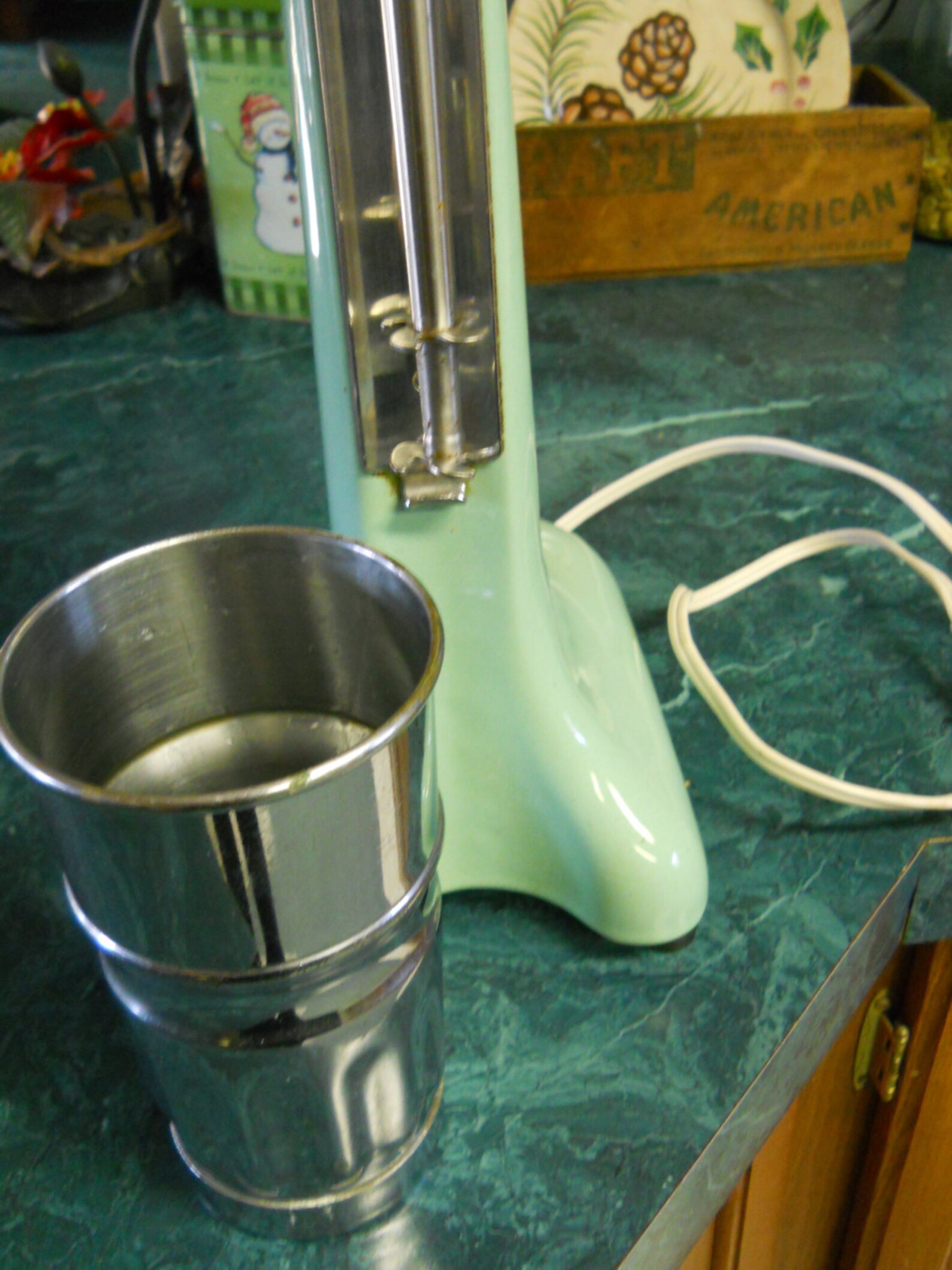 Myers Bullet Mixer Milk Shake Mixer Jadite Enamel 1930s Etsy