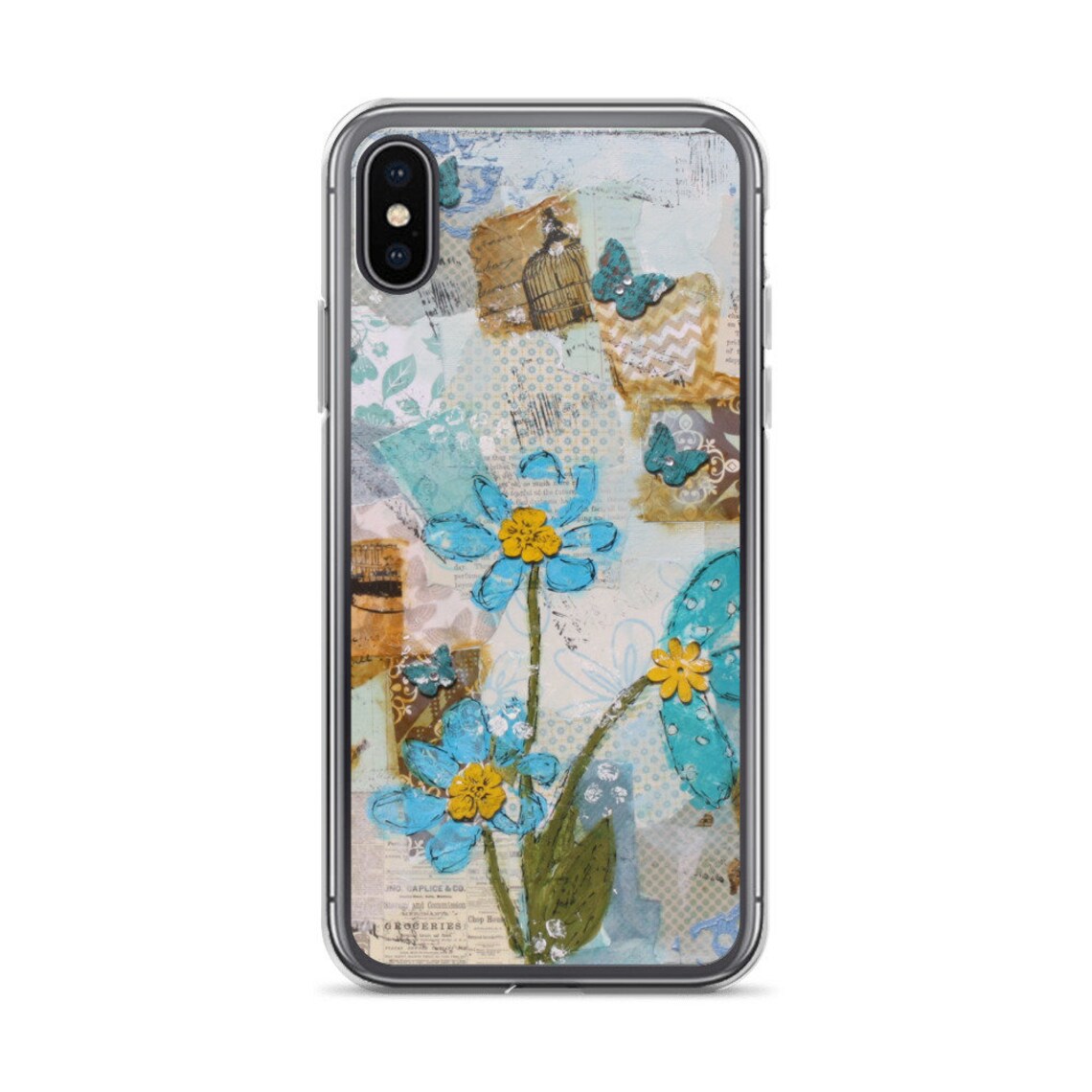 Blue Flower iPhone Case iPhone Case phone case decorative Etsy
