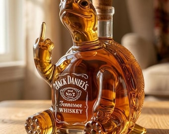 Bouteille de whisky tortue : carafe à liqueur créative de 320 ml pour bar à domicile, cadeau idéal pour les mélomanes