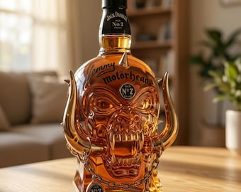 Motörhead-Totenkopf-Whiskykaraffe: Lemmy-Glas-Bardeko für Musikliebhaber