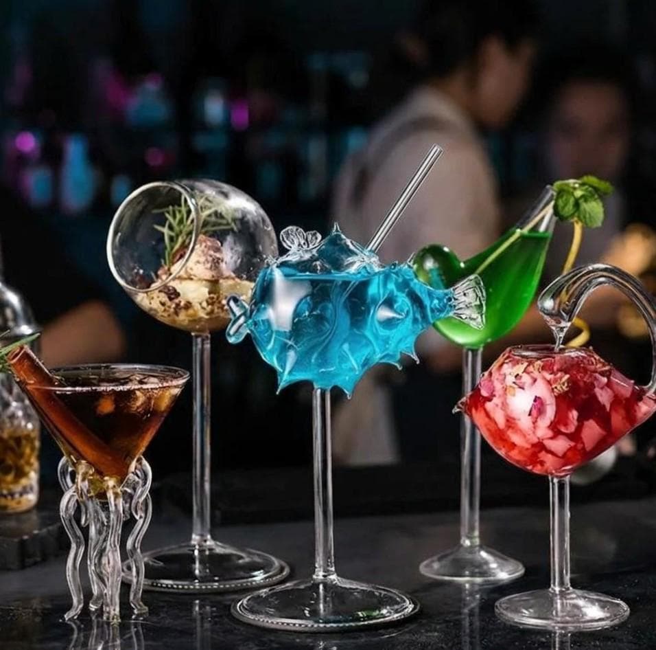 Cocktail glasses unique