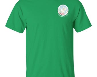 Peace Racket Graphic Tee | Dove Anti War Activist T-Shirt | Peace Movement Merch