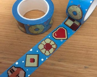 Yoshi's Cookie | Washi Tape Nintendo Retro Pixel Art Gaming Stationery