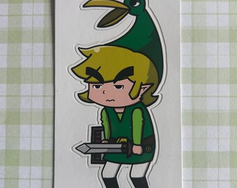 Legend of Zelda | Link & Ezlo The Minish Cap Kiss-Cut Sticker Gaming Stationery