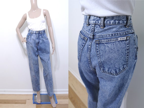Vintage 90s Denim Jeans, 26" Waist, Bill Blass Den
