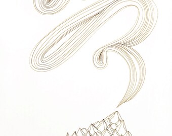Systémique 2 - dessin original d’encre, illustration
