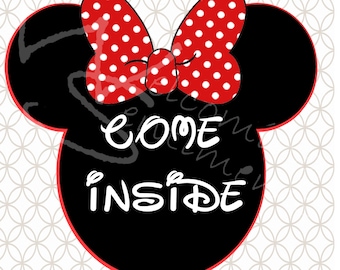 DIGITAL DOWNLOAD - Come Inside Its Fun Inside Minnie and Mickey Mouse