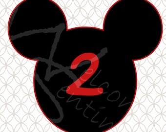 DIGITAL DOWNLOAD - Mickey Mouse Centerpiece parts AGE 2