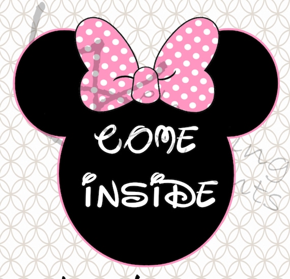DIGITAL DOWNLOAD - Minnie Mouse Come Inside Its Fun Inside Il_570xn