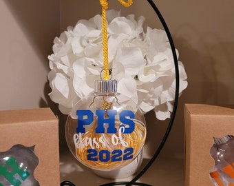 Personalized graduation tassel keepsake ornament.