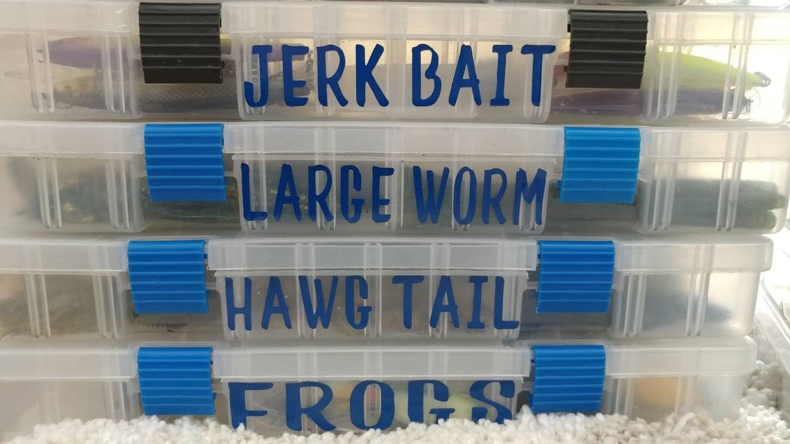 Fishing Tackle Box Labels Etsy