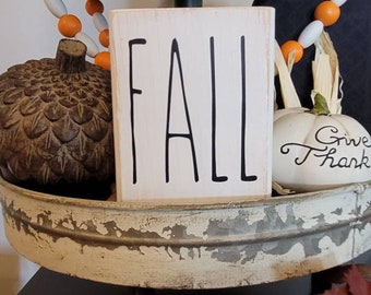 Tiered Tray Decor, Football, Fall, pumpkin, Custom Wood Sign | Custom Wood Block