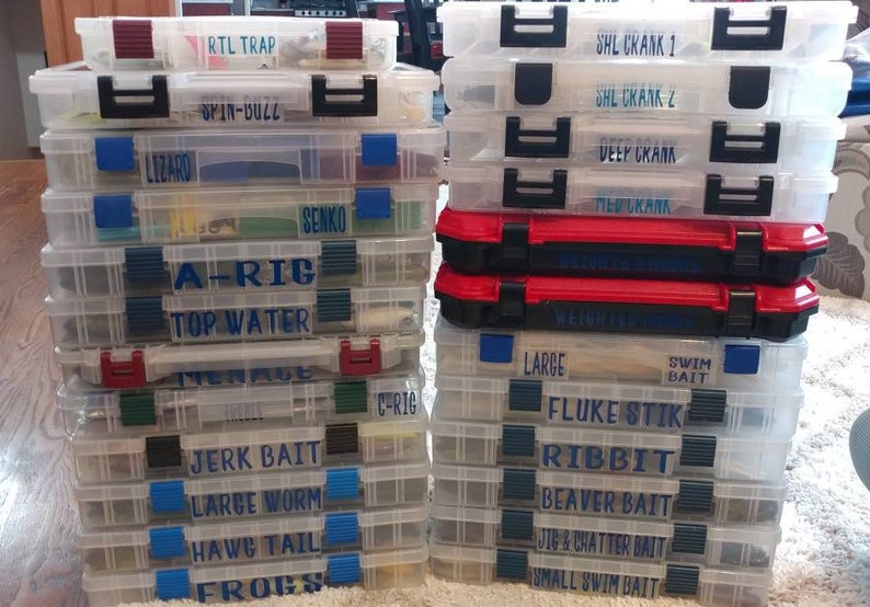 Fishing Tackle Box Labels Etsy