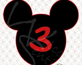 DIGITAL DOWNLOAD - Mickey Mouse Centerpiece parts AGE 3