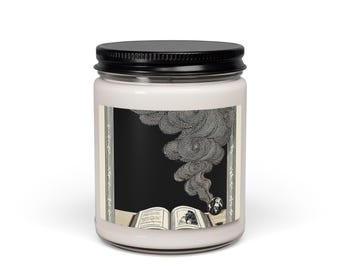 Dark Academia Tobacco & Leather Doftljus — Litterär Samling