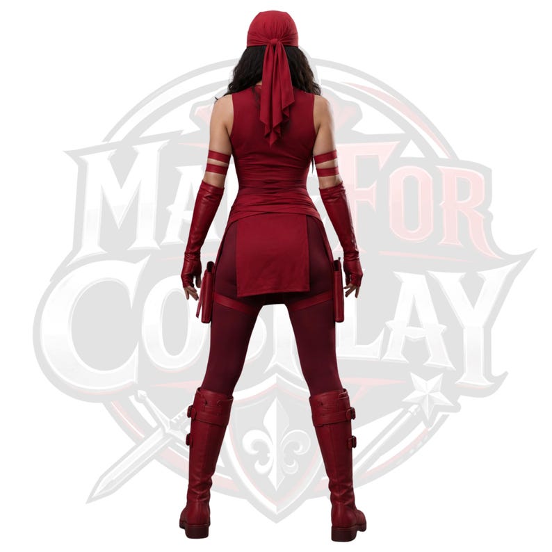 Elektra Costume, Marvel Assassin Cosplay, Ninja Warrior Outfit, Women Halloween Fancy Dress Combat Suit
