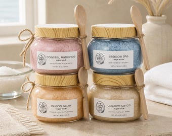Handmade Sugar Scrub | Exfoliating Body Polish, Coastal Vibes Skincare