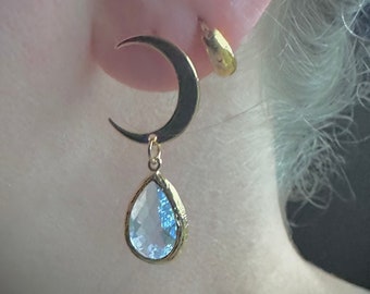 Gold Moon Earrings