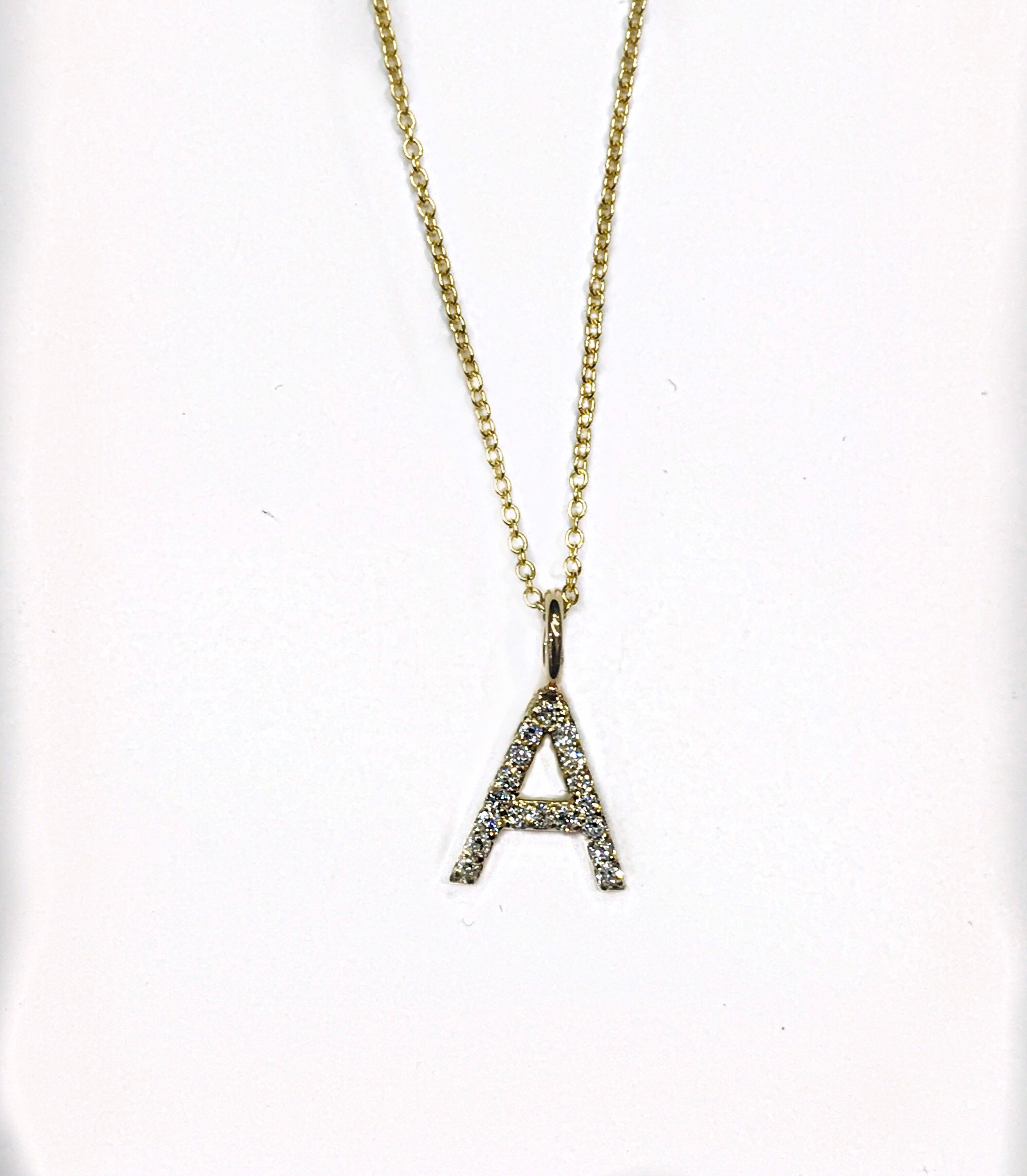 Letter A Diamond Letter A Gold Letter A Etsy UK