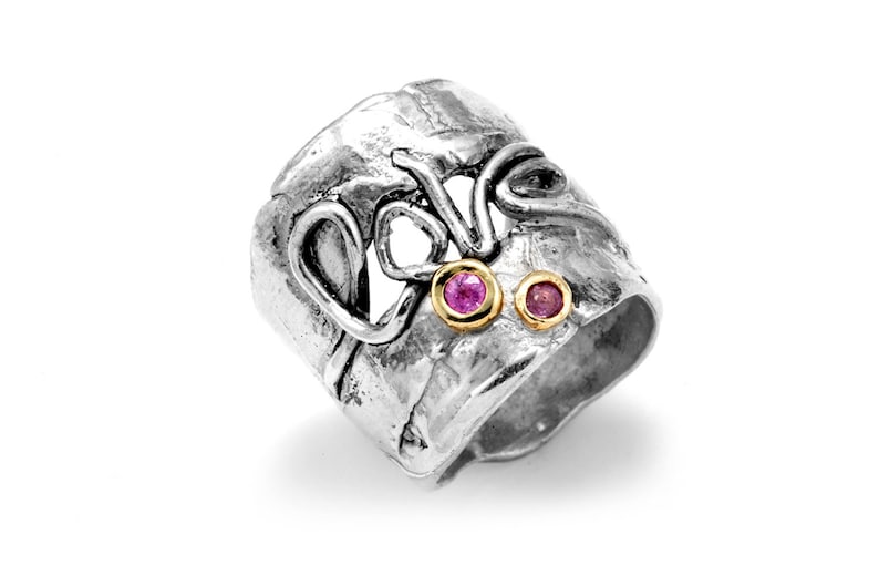 Handmade love Sterling Silver Women's Ring Etsy