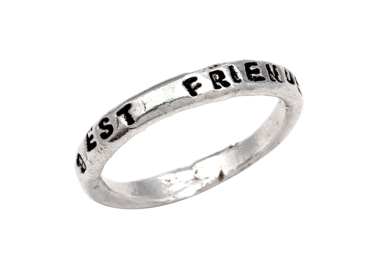 Stackable Ring best Friends Sterling Silver Etsy