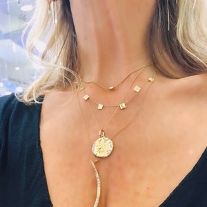 Moon and a star with chain
