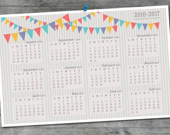 11x17 calendar etsy