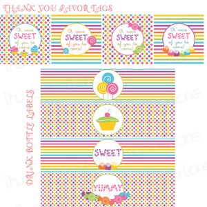 Sweet Shop Candy Land Printable Party Kit, Instant Download - Birthday ...