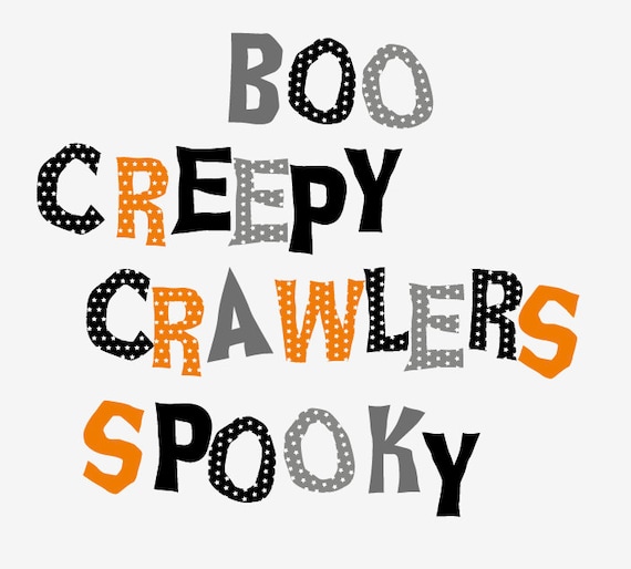 Printable Halloween Alphabet Banner Instant Download | Etsy