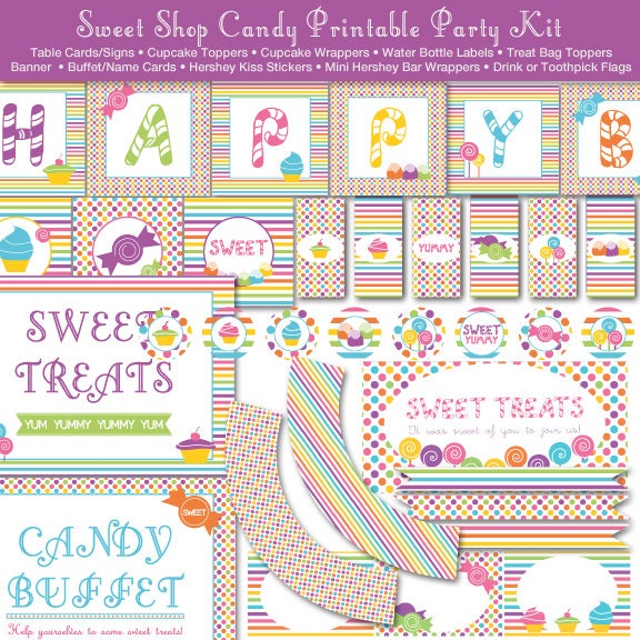 Cute Retailer Sweet Land Printable Occasion Package, Prompt Down load - Birthday Bash - Electronic Report, PRINTABLE, D.I.Y. photograph regarding Printable Candyland Cards known as Cute Retail outlet Sweet Land Printable Bash Package, Instantaneous Obtain - Birthday Social gathering - Electronic Report, PRINTABLE, D.I.Y.