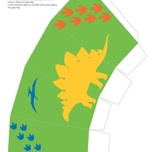 Dinosaur Printable Popcorn Boxes, Instant Download, DIY - Etsy