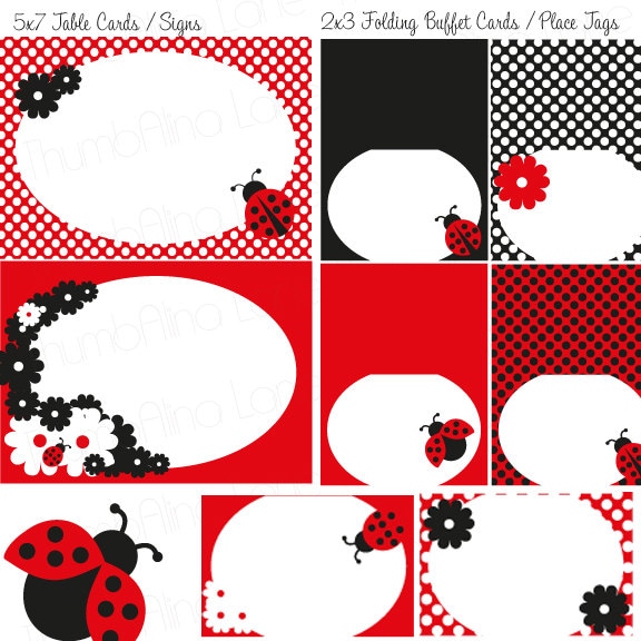 Ladybug Printable Party Kit, Happy Birthday, Instant Download - Etsy