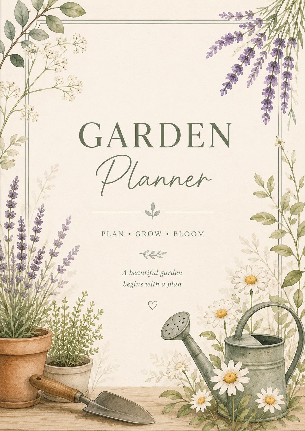 Garden Planner Printable PDF A4 Gardening Journal, Plant Wishlist, Garden Layout, Harvest Tracker, Instant Download