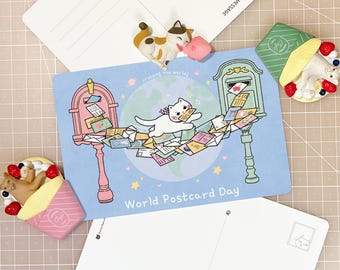 World Postcard Day 2026 Cat Mail Bridge - Snail Mail - Postcrossing