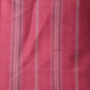 Pottery Barn Striped Red/Beige100% Silk Curtain Panel 50x84 MPN