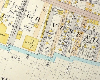 Gravesend Map, Brooklyn History, Original Block/Lot Map, 1898, Vintage Treasure! Detailed, 31" x 20.75", Great Condition, Perfect to Frame