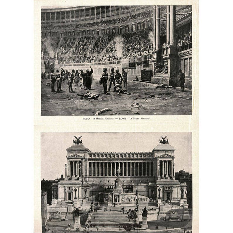 Extensive Instant Collection Rome Postcards Viewbooks Italy Superb Antique Rome Travel Souvenirs Photographs