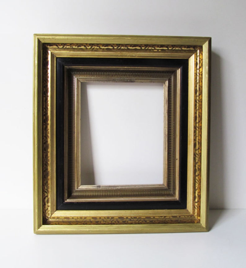 Antique Picture Frame Stunning Elaborate Water Gilded Image 0