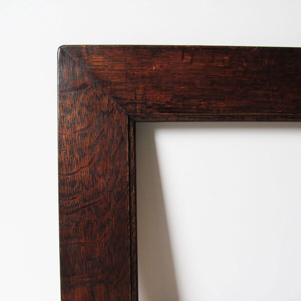 Vintage Quartersawn Mission Style Solid Oak / Original Patina / Wide Profile / Cantilevered Sturdy / Ready to Use c.1910