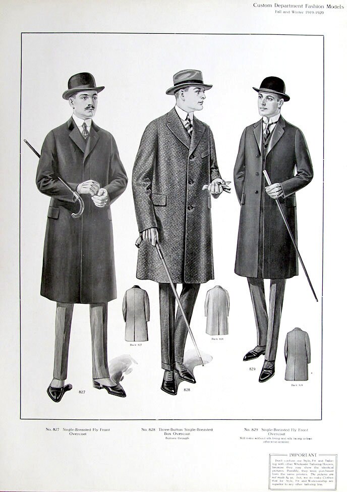 MEN'S FASHION 1919-1920 Downton Gatsby Era Large - Etsy