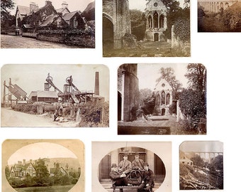 Wales, Albumen Prints, Historic Photographs, 1877-1879 , 9 Antique, Industrial, Architectural, Portraits, Instant Collection
