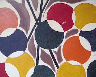 1970 Billiard Balls, Original Oil Painting on Canvas, Colorful, Fun, Signed, Wise '70, OOAK, Secure Hanging Device, 24" x 19.75"