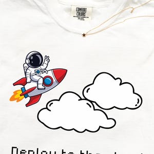 Deploy to the Cloud  T-Shirt, Funny Developer Tee, Software Engineer Gift, Vintage DevOps Clothing, Tech IT Geek Shirt, Cloud Coding Apparel