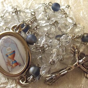 First Communion Crystal Rosary