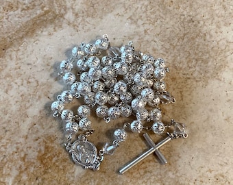 Silver-tone Catholic Rosary